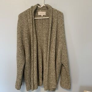 Anthropologie Oversizes Green Cardigan